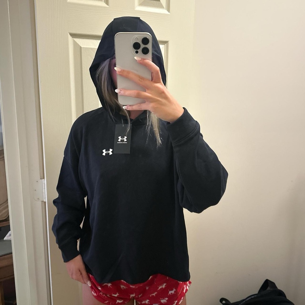 Under Armour Black Rival Terry Hoodie